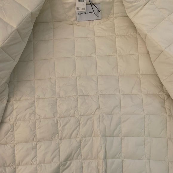 Rebecca Minkoff oversized puffer coat color Cream size large - Picture 8 of 9